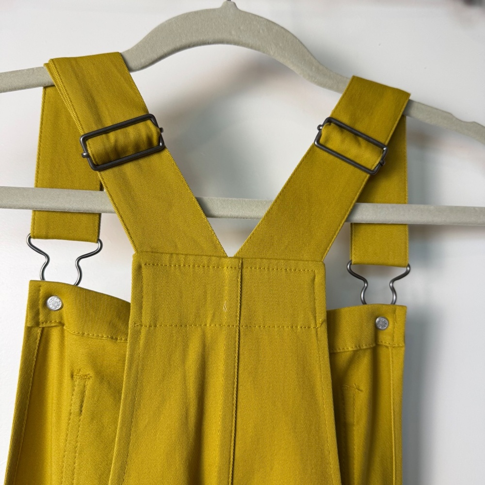NWT -Yellow- Bridge & Burn Wide Leg Cropped Overalls - Picture 5 of 13